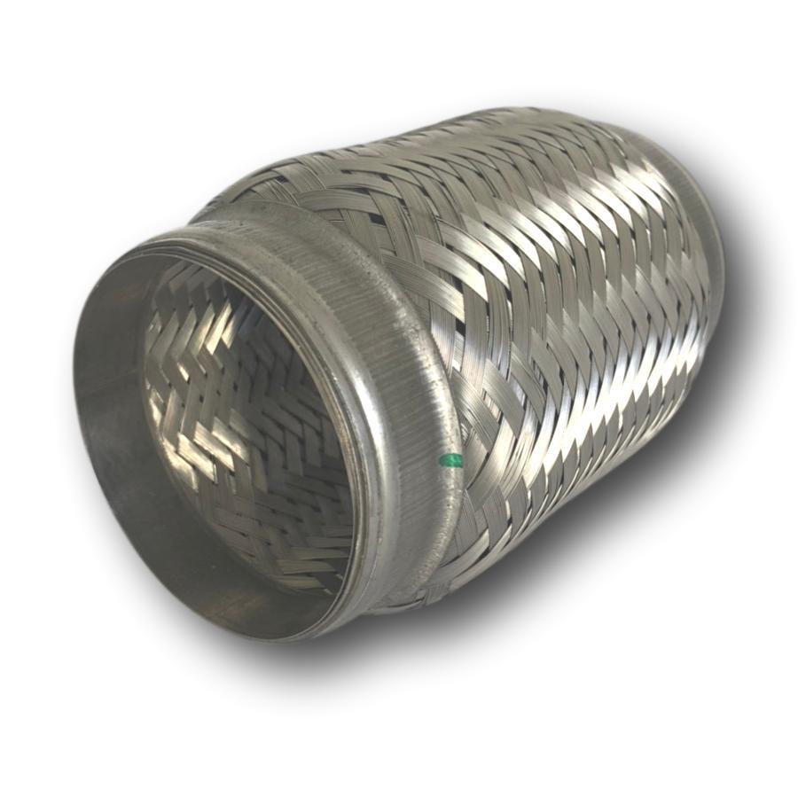 2.25 Inch 2 1/4 Exhaust Flex Bellow Pipe Joint Stainless Flexi Flexible DblBraid - Picture 3 of 5