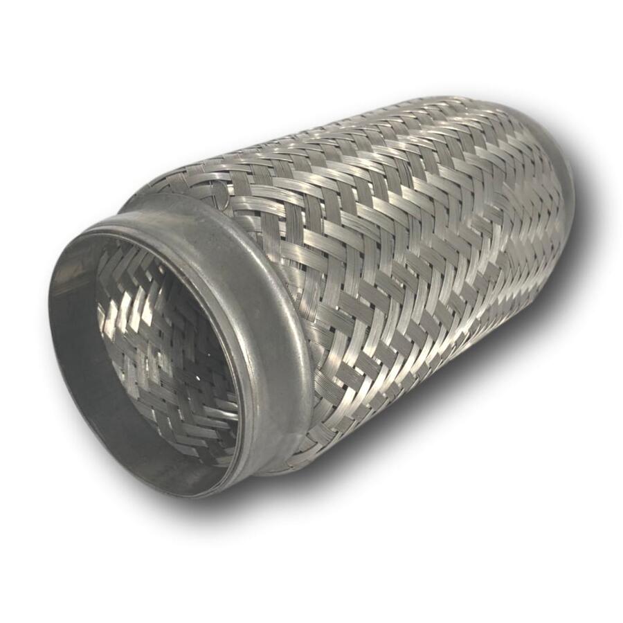2.25 Inch 2 1/4 Exhaust Flex Bellow Pipe Joint Stainless Flexi Flexible DblBraid - Picture 4 of 5