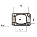 TURBO GASKET T2, T25 INLET 5 LAYER STAINLESS STEEL PERMASEAL
