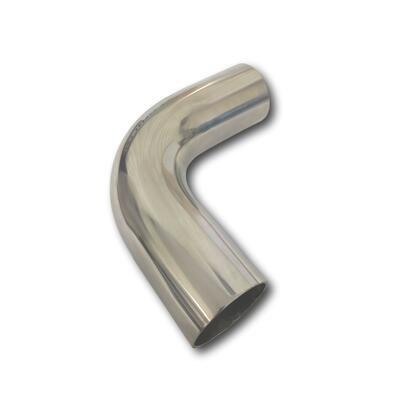 EXHAUST  PIPE MANDREL BEND STAINLESS STEEL 2 1/2" 90 DEGREE - POLISHED
